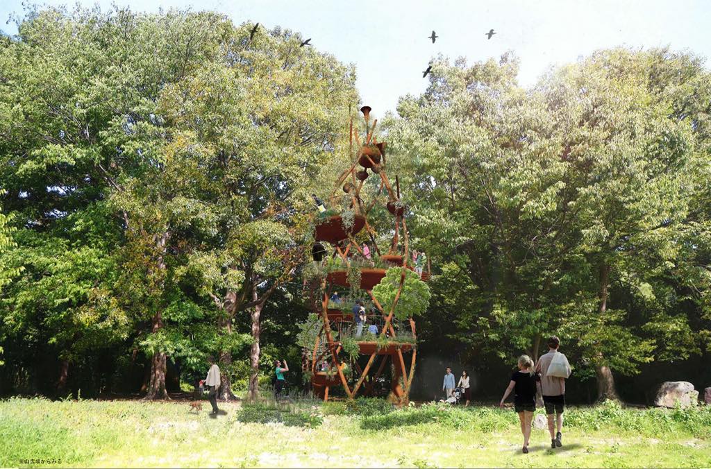 里山広場から見る